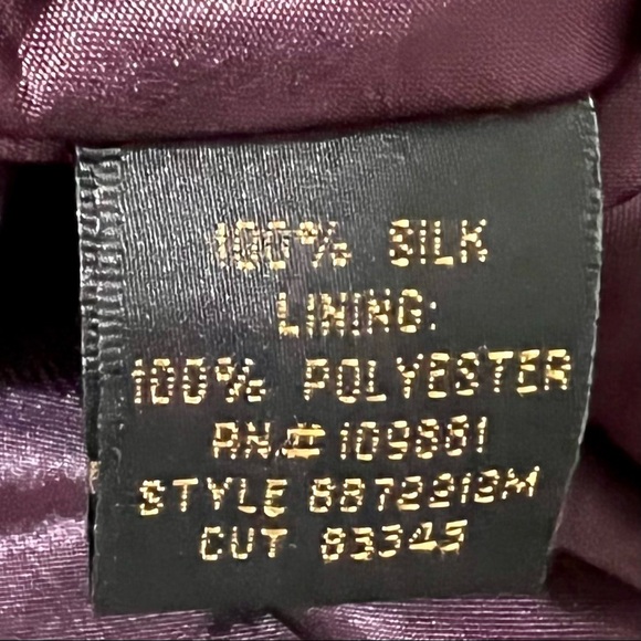 Donna Ricco Y2K Halter Silk Chiffon beaded purple Maxi Dress Boho Adjustable 4 - Picture 8 of 8